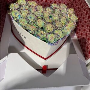 Iridescent Rose Heart Box